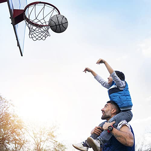 Bilgelik Yaprakları Mini Kauçuk Basketbol, Çocuklar/Bebekler için Küçük Basketbol, Oyun Topları Boyutu 3 (22 Inç) - 6