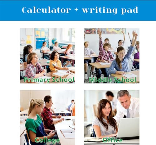 iPepul Scientific Calculators, Type-C Rechargeable Desktop Math Solar Calculator with 552 Functions & Notepad, School Supplies for Middle High School & College Students, 991EX (Black) - 6