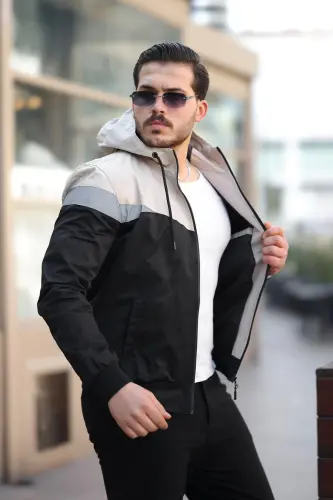 Bill Three-Piece Hooded Seasonal Jacket 1220-BEIGE - BYTREND (1)