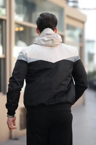 Bill Three-Piece Hooded Seasonal Jacket 1220-BEIGE - 3