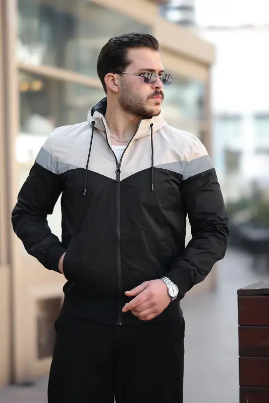 Bill Three-Piece Hooded Seasonal Jacket 1220-BEIGE - 4