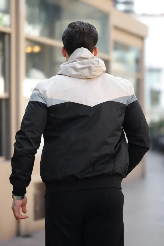 Bill Треугольный Капюшон Сезонная Куртка 1220-БЕЖ - 3