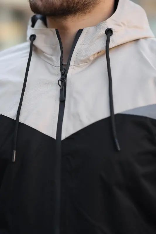 Bill Треугольный Капюшон Сезонная Куртка 1220-БЕЖ - 5