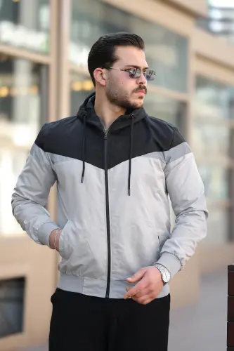 Bill Треугольный Капюшон Сезонная Куртка 1220-ЧЕРНЫЙ - 5