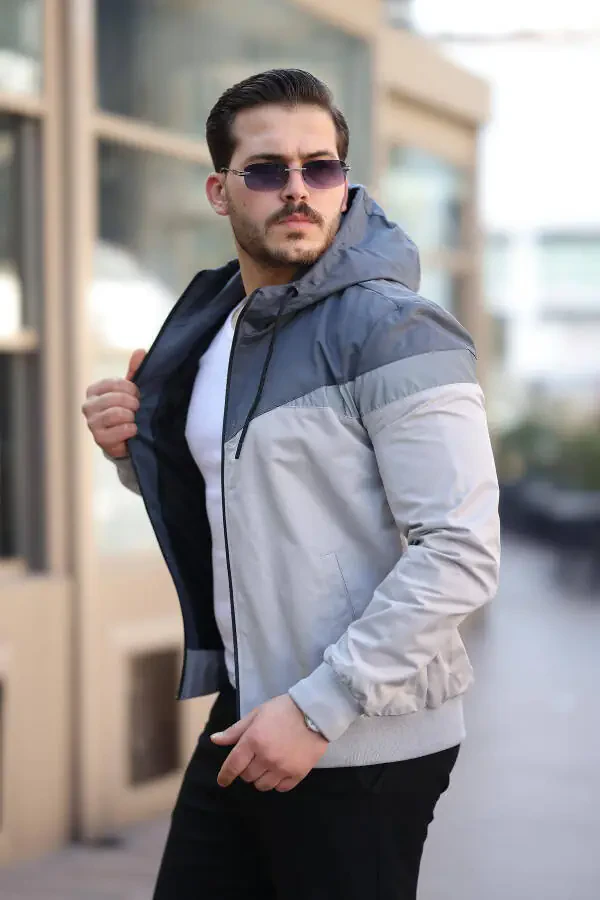 Bill Triangular Patch Hooded Seasonal Jacket 1220 - 1