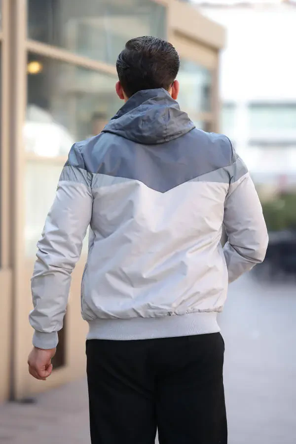 Bill Triangular Patch Hooded Seasonal Jacket 1220 - 3