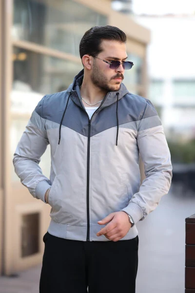 Bill Triangular Patch Hooded Seasonal Jacket 1220 - 4