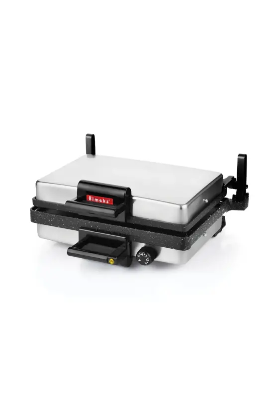 Bimeks Bazlama LaModazoneacun Grill Makinesi ( Klasik Model 23x35 Cm.) Küçük Boy! - İnox - 3