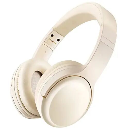 Bingozones SN-A2 Headphones Wireless Bluetooth with Mic,Lightweight On Ear Headphone, Bluetooth 5.3, 20H+ Playtime,Portable Wired and Wireless Headphones for School, Travel, Gym - Beige - Bingozones