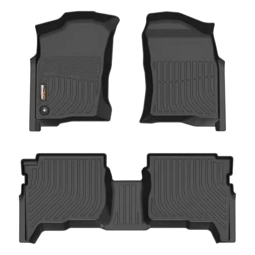 Binmotor-Floor Mats for 1996-2002 Toyota 4Runner, 1st+2nd Row, TPE Rubber Custom Fit Mat All Weather Car Mats for Toyota 4Runner Accessories 