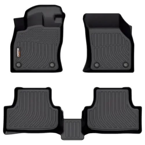 Binmotor-2015-2021 Volkswagen VW Golf/Golf Alltrack/Golf GTI/Golf R/Golf Sportwagen MK7 uchun Barcha Ob-Havo Pol Kovriklari, 1 va 2-qator to'plami, Golf MK7 Aksesuarlari uchun TPE qoplamalari - 1