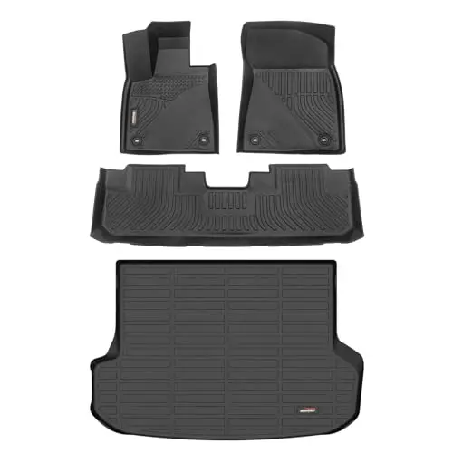 Binmotor-Floor Mats & Cargo Liner for 2016-2022 Lexus RX /RX350/RX450h (No RXL Models), Heavy Duty Car Floor Liners-Black for RX Accessories-Black - BINMOTOR