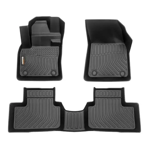 Binmotor-Floor Mats for 2019-2026 Volvo XC40 (Not for Recharge), 1st & 2nd Row, TPE All Weather Car Mats Liners for XC40 Accessories-Black 