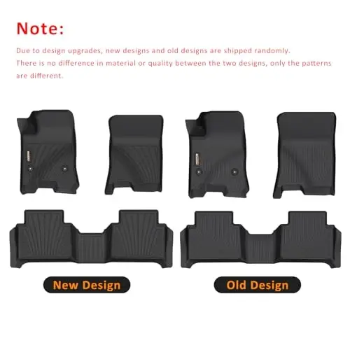 Binmotor-Floor Mats for 2023-2025 2026 Chevy Colorado Crew Cab/GMC Canyon, TPE All Weather Protection Heavy Duty Floor Liners for Chevy Colorado-Black - 2