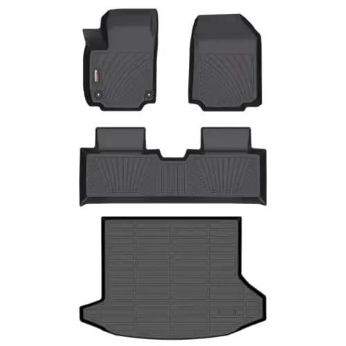 Binmotor-Floor Mats & Cargo Liner for 2025 2026 2027 GMC Terrain/Chevy Equinox, TPE All Weather Car Floor Mat for Chevrolet Equinox Accessories for GMC Terrain - 1
