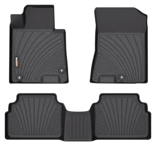 Binmotor-All Weather Car Floor Mats for Kia K5 2021-2025(Only FWD),for EX,LX,LXS,GT,GT-Line, 1st & 2nd Row, Thick Car Floor Liners Custom Fit for 2020-2025 Sonata - 1