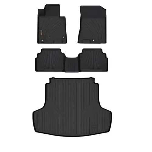Binmotor-All Weather Floor Mats & Cargo Liner Set for Kia K5 2021-2025(Only FWD) / 2020-2025 Hyundai Sonata, Car Accessories Floor Mats for Kia K5 Floor Liners for Hyundai Sonata 