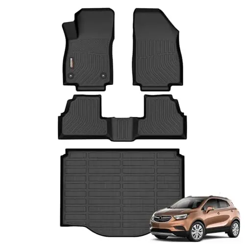Binmotor-Floor Mats Cargo Liner for Chevrolet 2014-2023 Chevy Trax(Not for GX)/Buick Encore, Trax All Weather Mats for Buick Encore, 2023 Trax Accessories for Buick Encore 