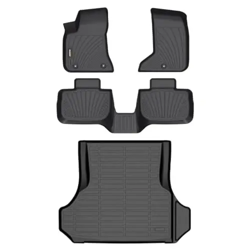 Binmotor-All Weather Floor Mats & Cargo Liner for Dodge Charger AWD 2011-2023/2011-2023 Chrysler 300 AWD, Heavy Duty Floor Liners, Charger Car Trunk Cargo Mat, Trunk Liner 3D Car Mats 
