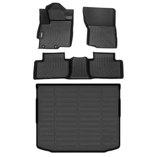 Binmotor-Floor Mats & Cargo Liner for 2011-2026 Mitsubishi Outlander Sport (Only for 5 Seater), All Weather Car Floor Mat for Outlander Sport Accessories TPE Liners Cargo Trunk Mat 