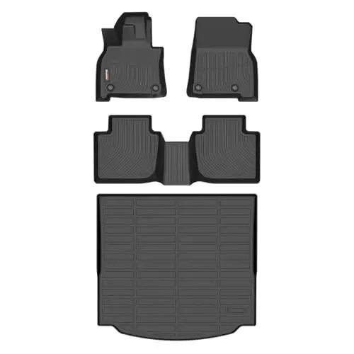 Binmotor-Floor Mats & Cargo Liner for 2026 Mazda CX-5 All Trims | TPE All Weather Car Floor Mats Floor Liners Waterproof Cargo Trunk Mat Custom Fit for Mazda CX-5 Accessories - 1