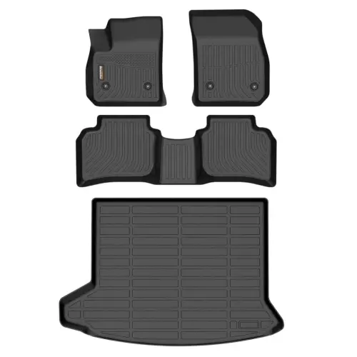 Binmotor-Floor Mats & Cargo Liner for for Cadillac XT4 2019-2025, All Weather Car Floor Mat TPE Mats Cargo Mat Trunk Mat for Cadillac XT4 Accessories 
