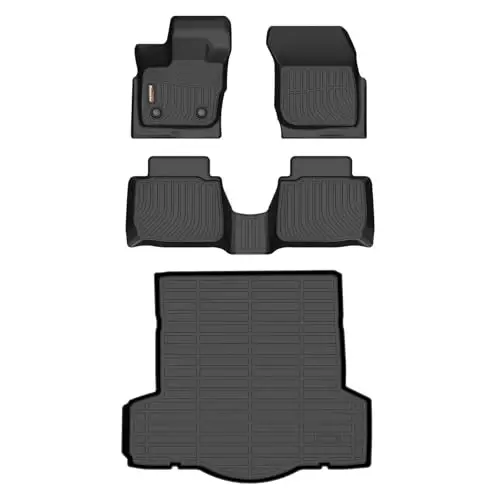 Binmotor-Floor Mats & Cargo Liner for Lincoln MKZ 2017-2020,for Ford Fusion (2017-2020, Not for Hybrid), All Weather Car Floor Mat Rubber Liners Cargo Mat for Lincoln MKZ Accessories-Black - BINMOTOR