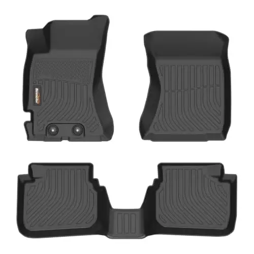 Binmotor-Floor Mats for 2009-2013 Subaru Forester All Trim Levels | Including 1st+2nd Row, TPE All Weather Car Floor Mats Floor Liners Custom Fit for Subaru Forester Accessories 