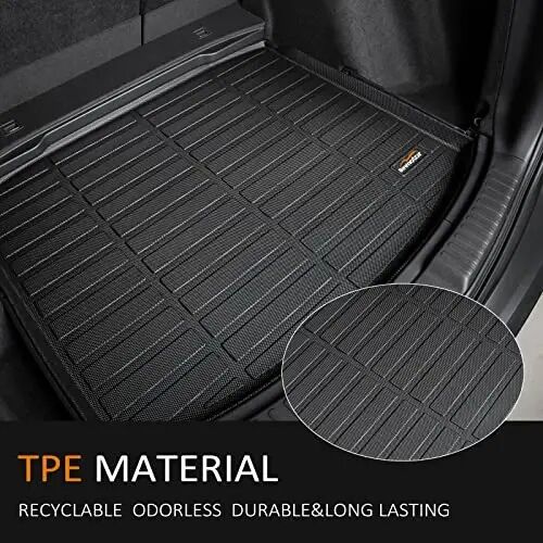 Binmotor-for Honda HRV(Include Hybrid) 2023-2027/Acura ADX 2025-2026 All Weather Floor Mats Cargo Liner Set, Heavy Duty Car Floor Liners HR-V TPE Waterproof Full Set, for HRV Accessories - 1
