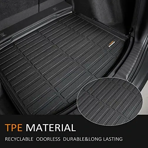 Binmotor-for Honda HRV(Include Hybrid) 2023-2027/Acura ADX 2025-2026 All Weather Floor Mats Cargo Liner Set, Heavy Duty Car Floor Liners HR-V TPE Waterproof Full Set, for HRV Accessories 