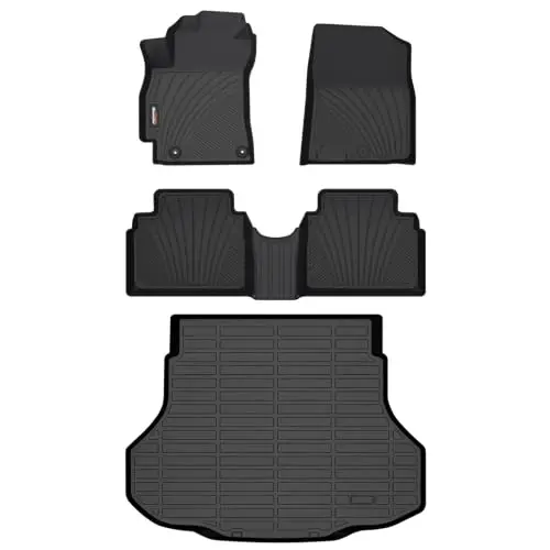 Binmotor-Floor Mats & Cargo Liner for Hyundai Elantra 2026 2025 2024 2023 2022 2021, All Weather Car Floor Mat for Elantra Accessories (Include Elantra N) 