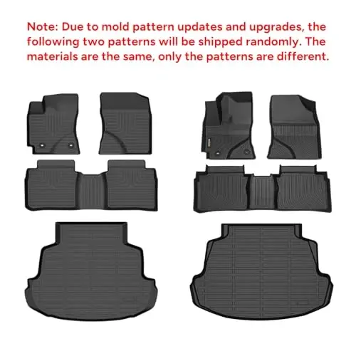 Binmotor-Floor Mats with Cargo Liner for Hyundai Kona 2024 2025 2026 (Not for EV) SE, SEL, N Line, Limited TPE Car Mat Floor Liners for kona Accessories Black - 2