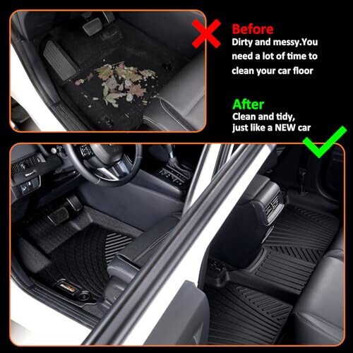 Binmotor-Custom Fit Floor Mats & Cargo Liner for Kia Seltos 2024 2025 2026, All Weather Car Floor Mat for Kia Seltos Accessories, TPE Rubber Liners Cargo Trunk Mat-Black - 3