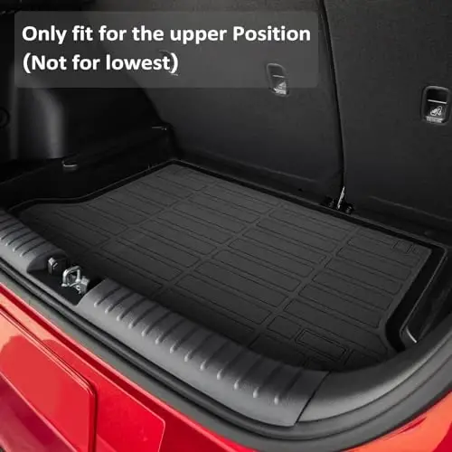 Binmotor - Kia Soul 2025 2024 2023 2022 2021 2020 uchun pol gilamlari va yuqori yuk qoplamasi to'plami (GT va EV modellari uchun emas), Kia Soul aksessuarlari uchun barcha ob-havo avtomobil gilamlari - BINMOTOR (1)