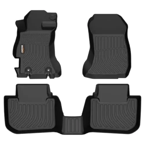 Binmotor — Коврики для пола для Subaru WRX & WRX STi 2015-2021, Impreza 2012-2016, Crosstrek & Crosstrek XV 2013-2017, всепогодные автомобильные коврики для аксессуаров Subaru WRX 
