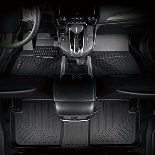 Binmotor-Коврики для пола Subaru Legacy/Outback 2020-2025, 2 ряда всепогодных автомобильных ковриков, водонепроницаемые полиуретановые коврики для аксессуаров Subaru Legacy-Черные - 5