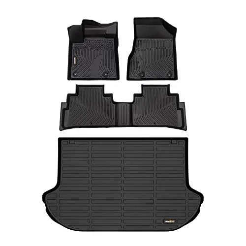 Binmotor-Floor Mats & Cargo Liner for Nissan Murano 2024-2017.5 (S, SL, SV, Midnight Edition, Platinum) All Weather Heavy Duty Car Floor Liners for Murano Accessories-Black - 1