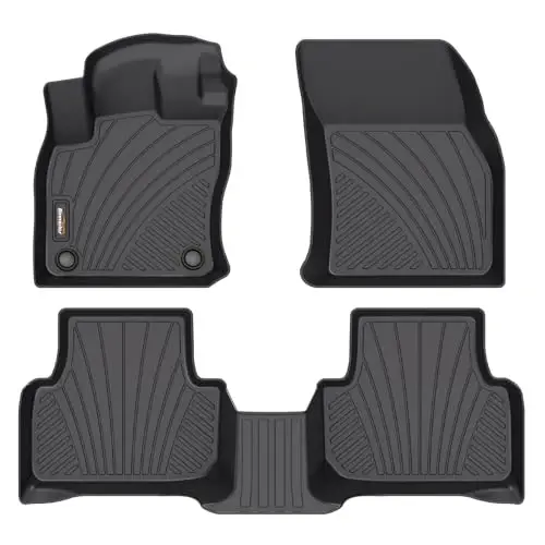 Binmotor-All Weather Floor Mats for Volkswagen Taos AWD 2026 2025 2024 2023 2022, Heavy Duty Car Floor Liners-Black for Taos Accessories 
