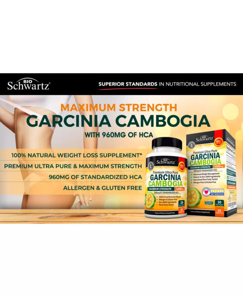 Bio Schwartz Garcinia Cambogia 1600mg 60 Kapsula Rangsiz - 4