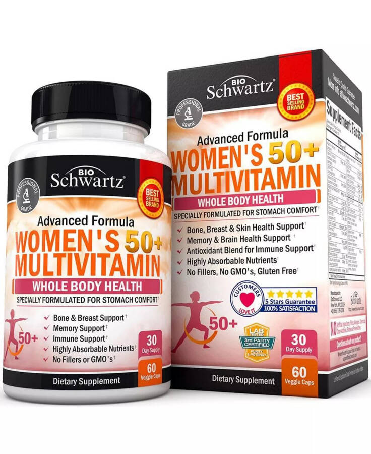 Bio Schwartz Women's 50+ Multivitamin 60 Capsules No Color - 1