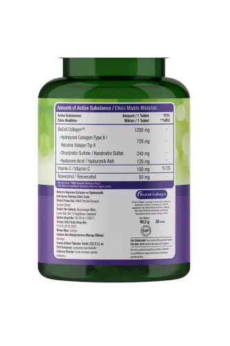 Biocell Collagen Hyaluronic Acid 30 Tablets - 3