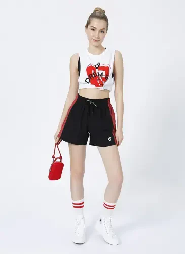 Biondina XModazone Ayollar Qora Short NAPOL - BIONDINA X BOYNER (1)