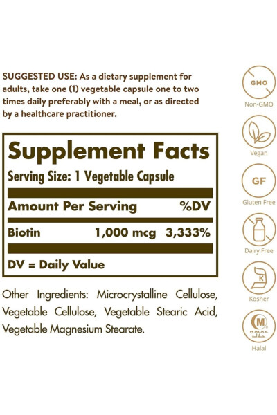 Biotin 1000 Mcg 100 Vegeterian Kapsulalar - 2