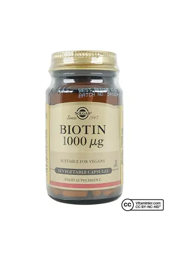 Biotin 1000 Mcg 50 Capsules - 1