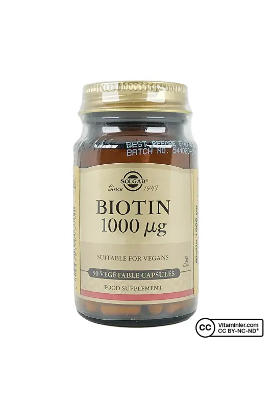 Biotin 1000 Mcg 50 Kapsula - SOLGAR