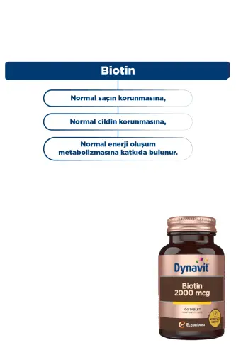 Biotin 2000 Mcg 100 Tablet - 4