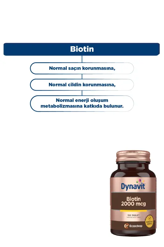 Biotin 2000 Mcg 100 Tablet - 4