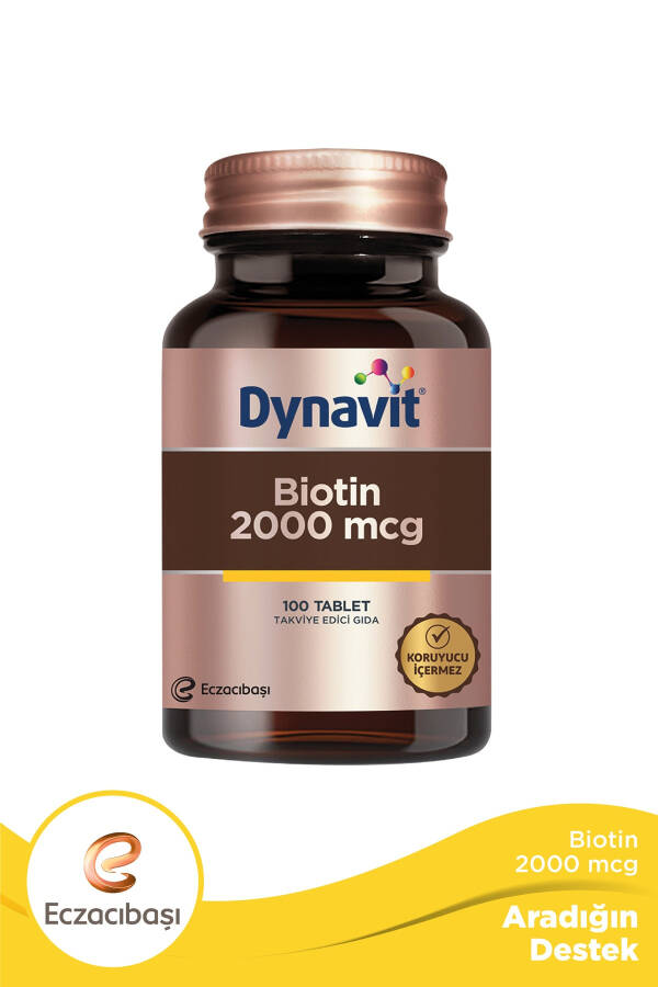 Biotin 2000 Mcg 100 Tablets - 1