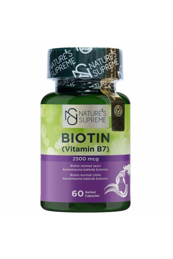 Biotin 2500 Mcg 60 Capsules - 1