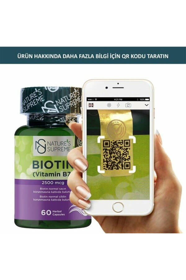 Biotin 2500 Mcg 60 Capsules - 4